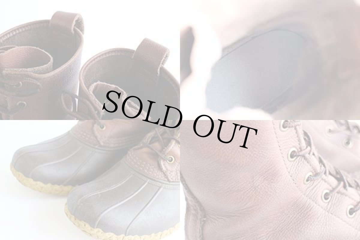 画像6: USA製 L.L.Bean メインハンティング 8ホール ビーンブーツ ブラウン×ブラウン (6)