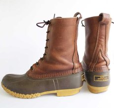 画像2: USA製 L.L.Bean メインハンティング 8ホール ビーンブーツ ブラウン×ブラウン (2)