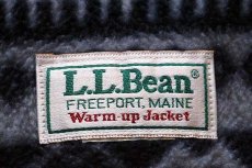 画像4: 90s L.L.Bean ウォームアップ 総柄 フリースライナー ナイロンジャケット チャコールグレー (4)