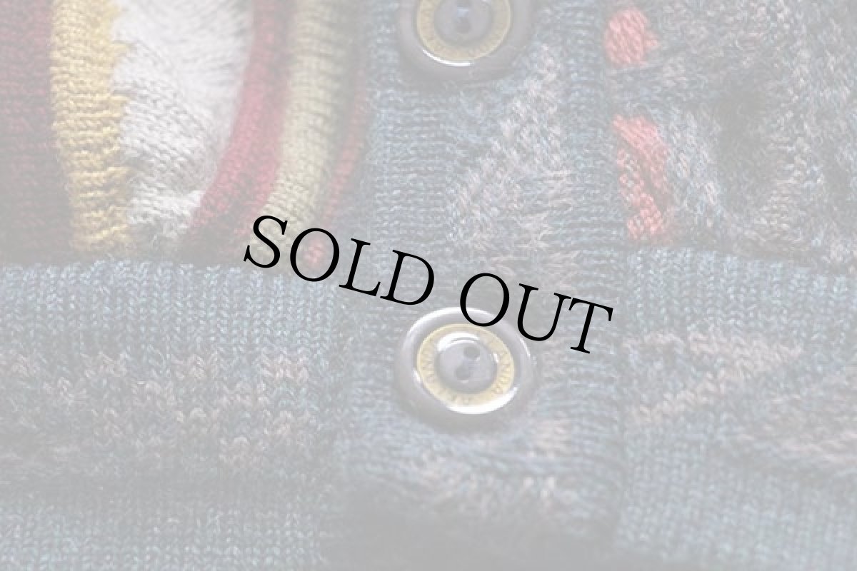 画像5: オーストラリア製 AKLANDA 3D 立体編み ウールニット カーディガン S (5)