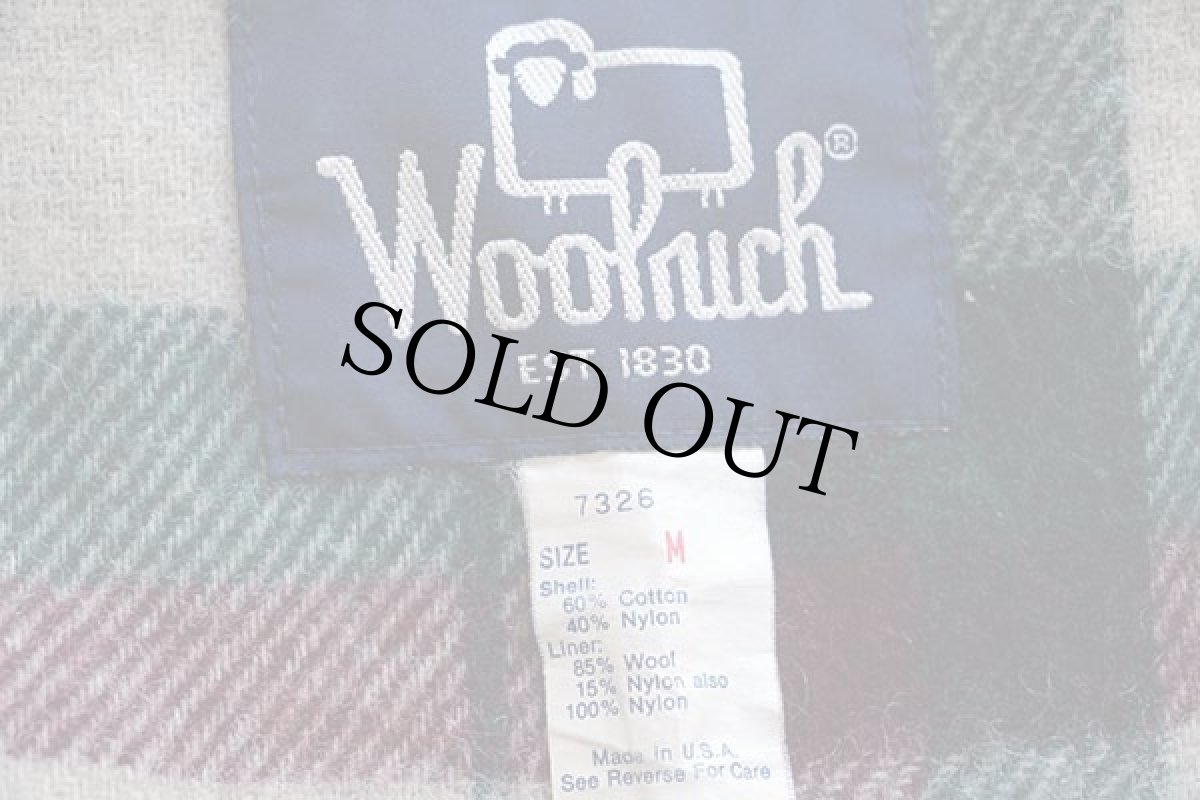 画像4: 80s USA製 Woolrichウールリッチ ウールライナー マウンテンパーカー グレーブラウン M (4)