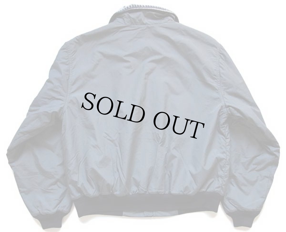 画像2: 90s L.L.Bean ウォームアップ 総柄 フリースライナー ナイロンジャケット チャコールグレー (2)