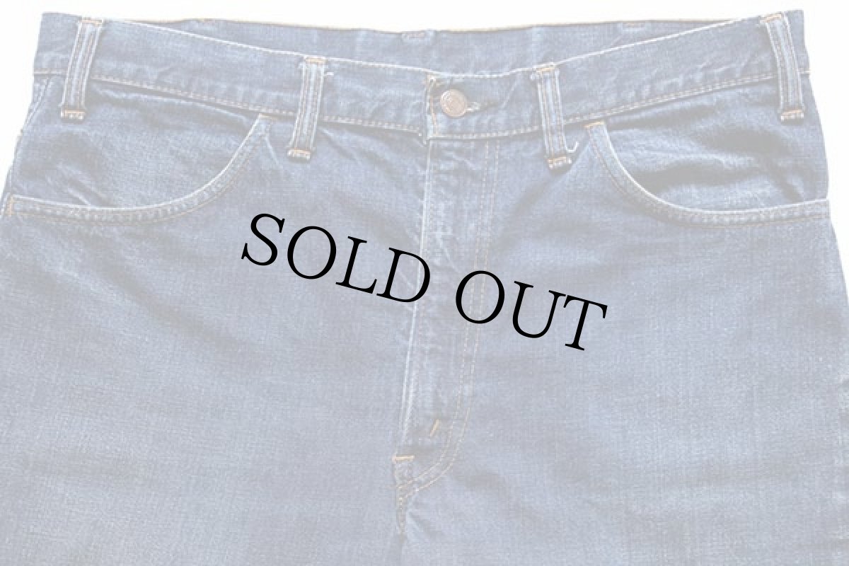 画像4: 60s USA製 LEVI'Sリーバイス 646 BIGE デニムパンツ カスタム w36★ベルボトム (4)