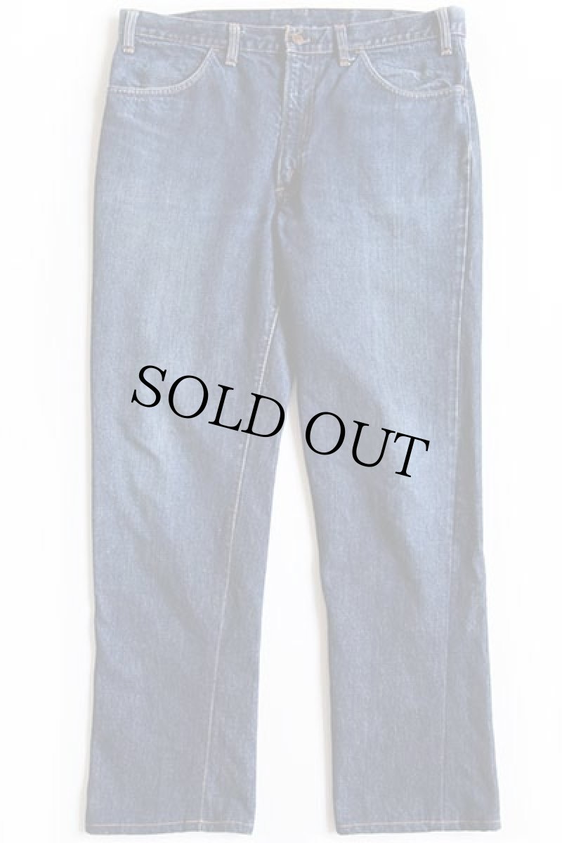 画像2: 60s USA製 LEVI'Sリーバイス 646 BIGE デニムパンツ カスタム w36★ベルボトム (2)