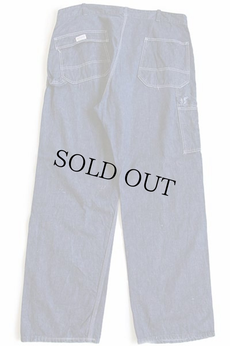 画像3: 60s SEARS HERCULESヘラクレス VAT DYEDバットダイ デニム ペインターパンツ ペンキ飛び w40 (3)