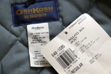 画像4: デッドストック★80s USA製 OSHKOSH B'GOSH キルティングライナー ダック地 ワークジャケット グレー M (4)