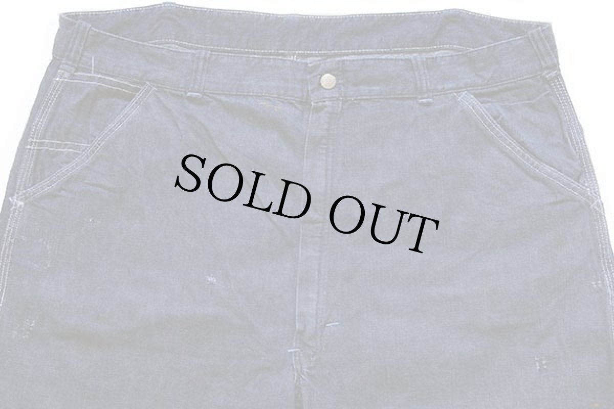 画像4: 60s SEARS HERCULESヘラクレス VAT DYEDバットダイ デニム ペインターパンツ ペンキ飛び w40 (4)