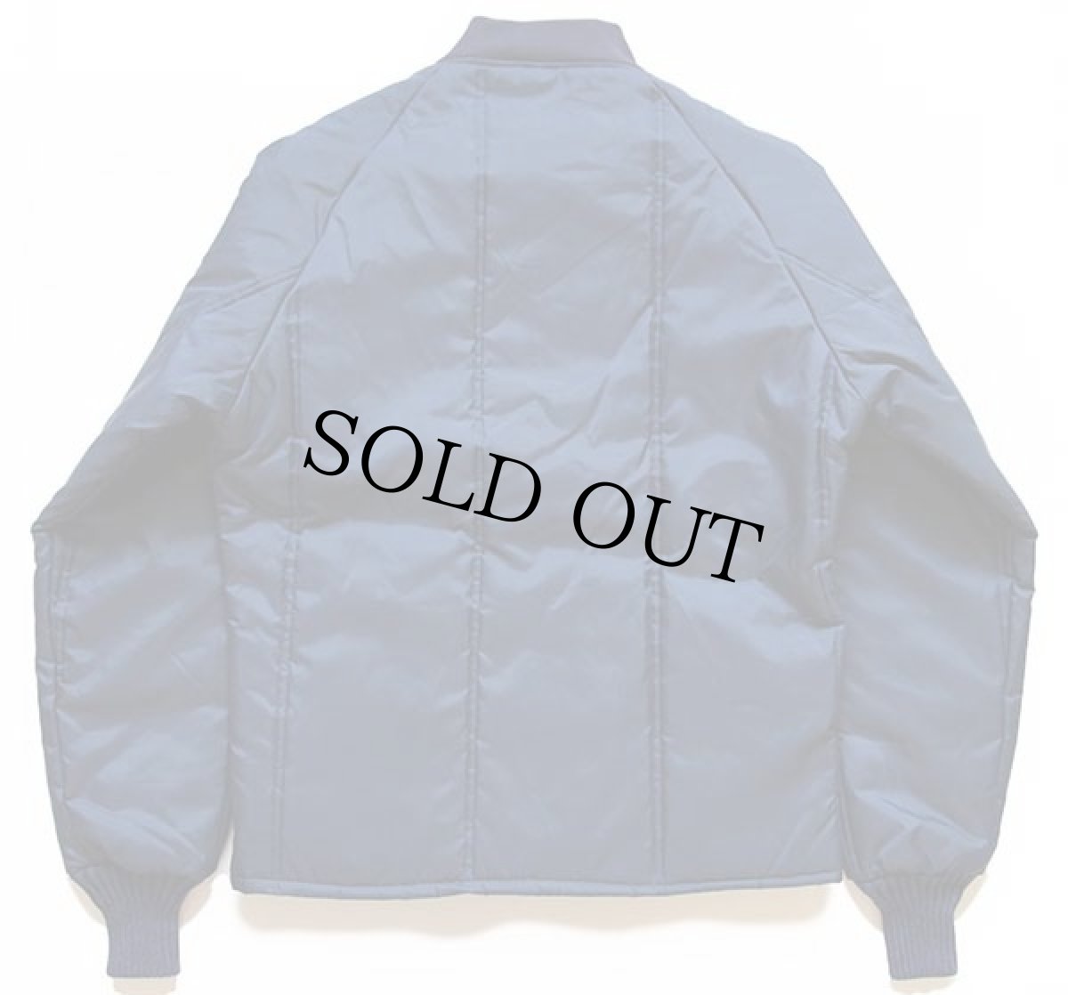 画像2: デッドストック★80s USA製 Rainfair ナイロン キルティングジャケット 紺 S (2)