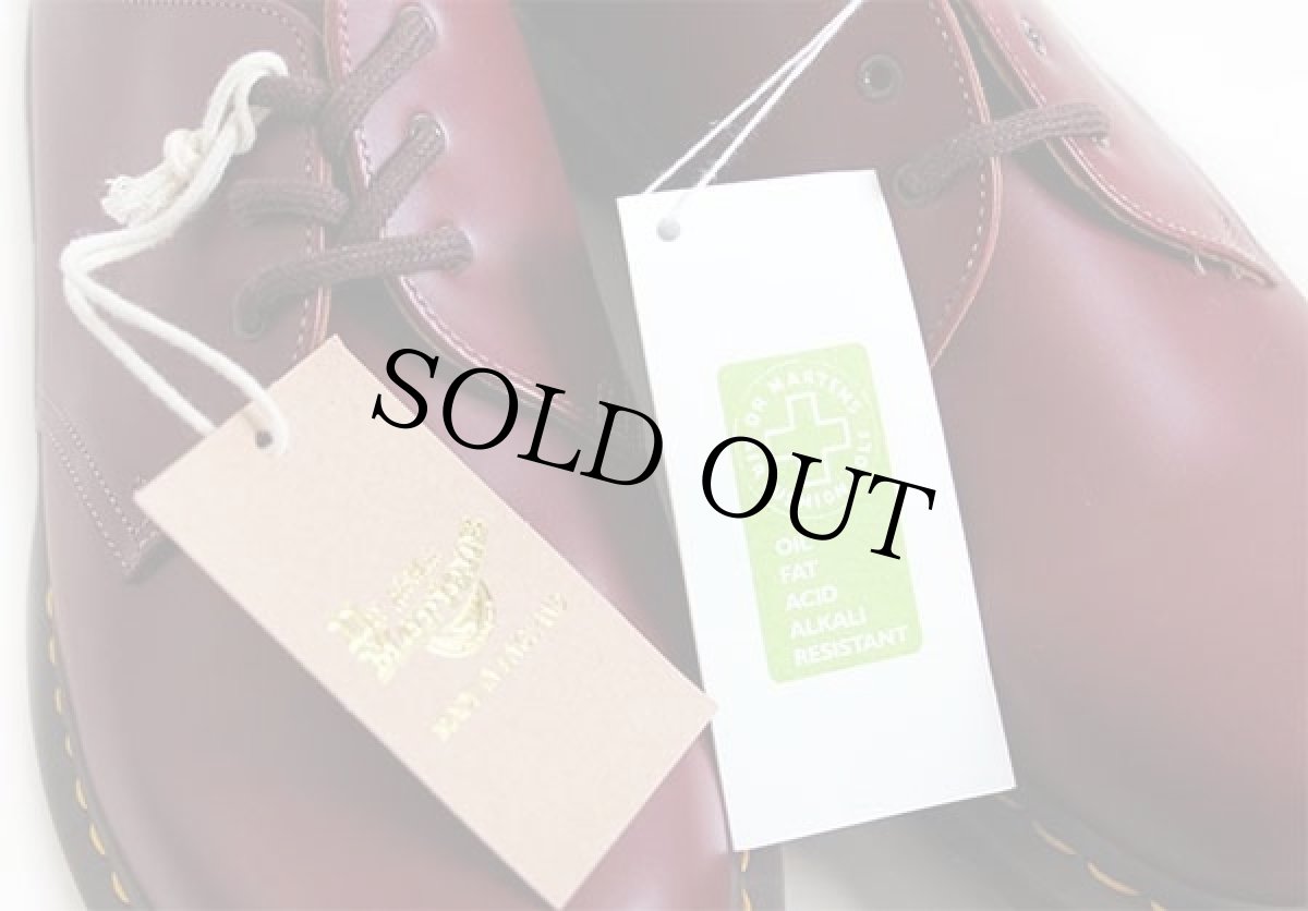 画像8: デッドストック★英国製 DR.MARTENSドクターマーチン 3ホール レザーシューズ チェリーレッド UK10 (8)