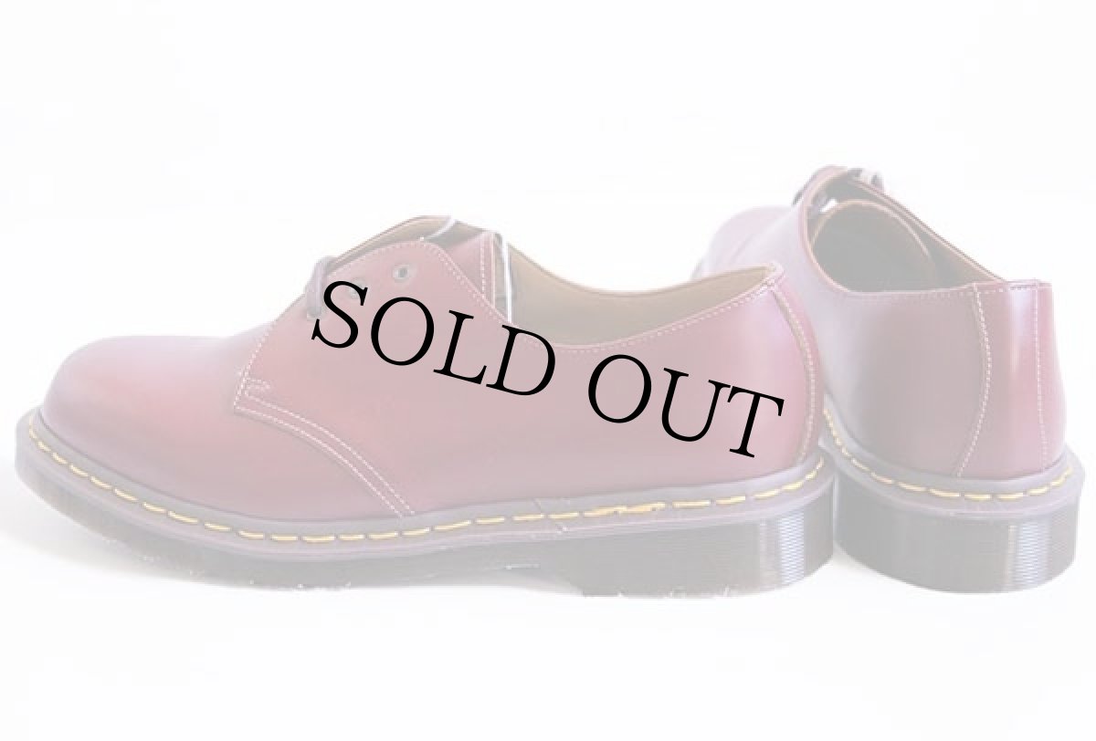 画像2: デッドストック★英国製 DR.MARTENSドクターマーチン 3ホール レザーシューズ チェリーレッド UK10 (2)