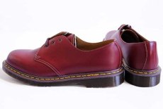 画像2: デッドストック★英国製 DR.MARTENSドクターマーチン 3ホール レザーシューズ チェリーレッド UK10 (2)