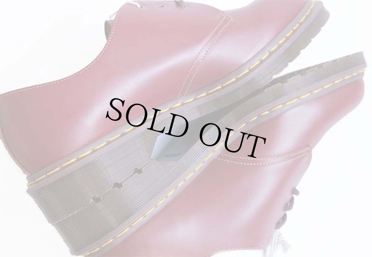 画像4: デッドストック★英国製 DR.MARTENSドクターマーチン 3ホール レザーシューズ チェリーレッド UK10 (4)