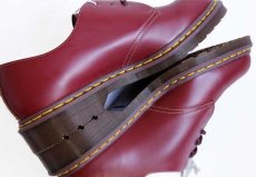 画像4: デッドストック★英国製 DR.MARTENSドクターマーチン 3ホール レザーシューズ チェリーレッド UK10 (4)