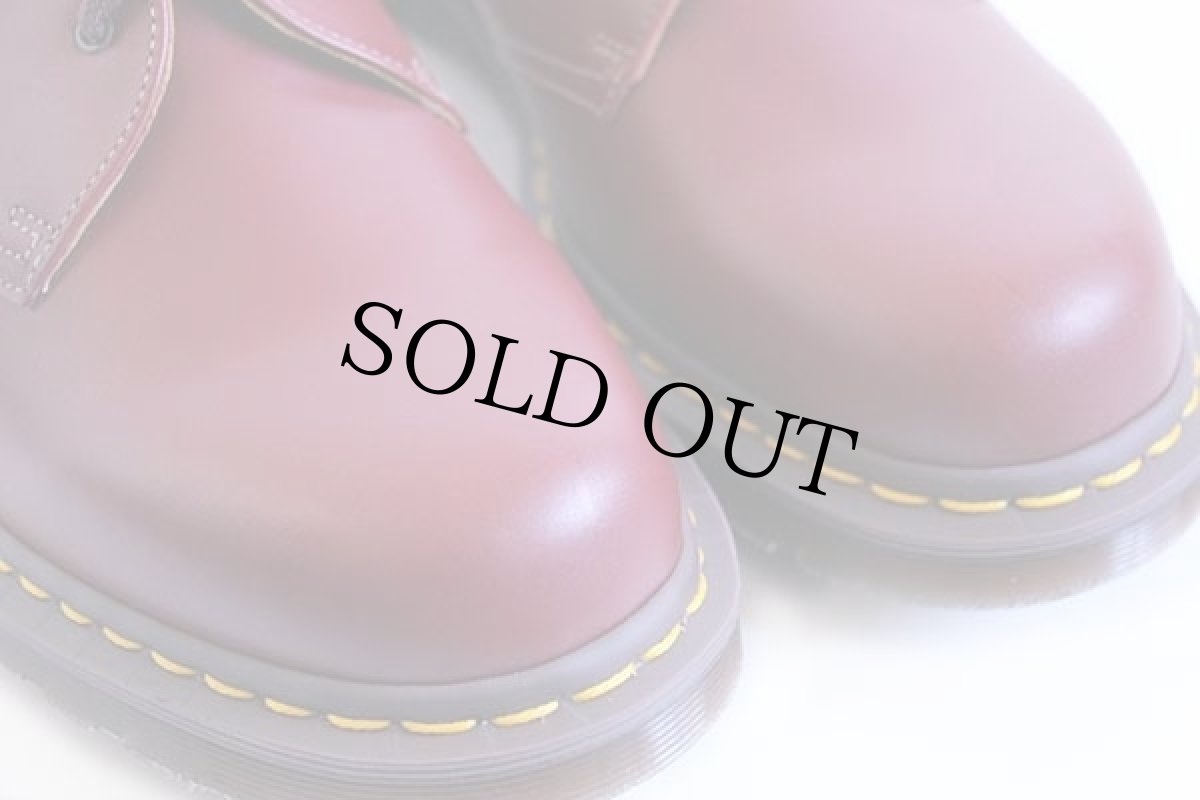 画像6: デッドストック★英国製 DR.MARTENSドクターマーチン 3ホール レザーシューズ チェリーレッド UK10 (6)