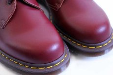 画像6: デッドストック★英国製 DR.MARTENSドクターマーチン 3ホール レザーシューズ チェリーレッド UK10 (6)