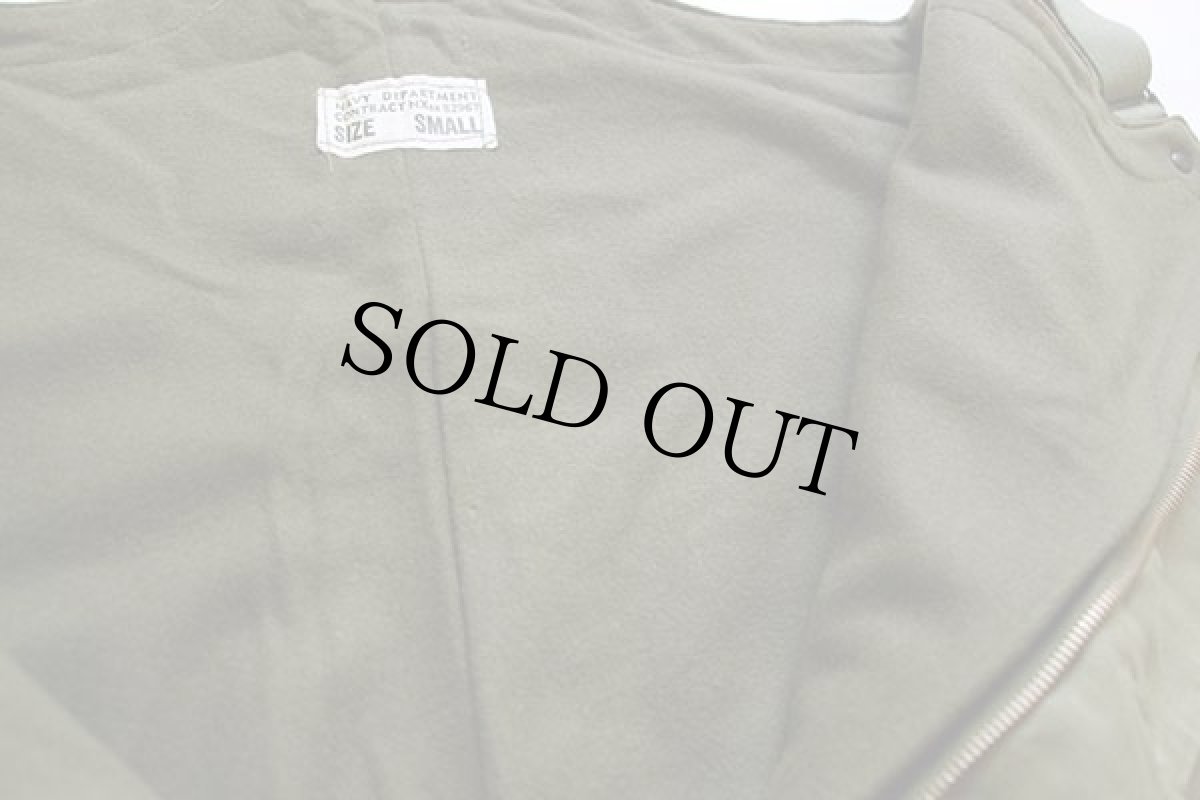 画像7: 40s 米軍 U.S.NAVY N-1 デッキパンツ オリーブドラブ S★オーバーオール (7)