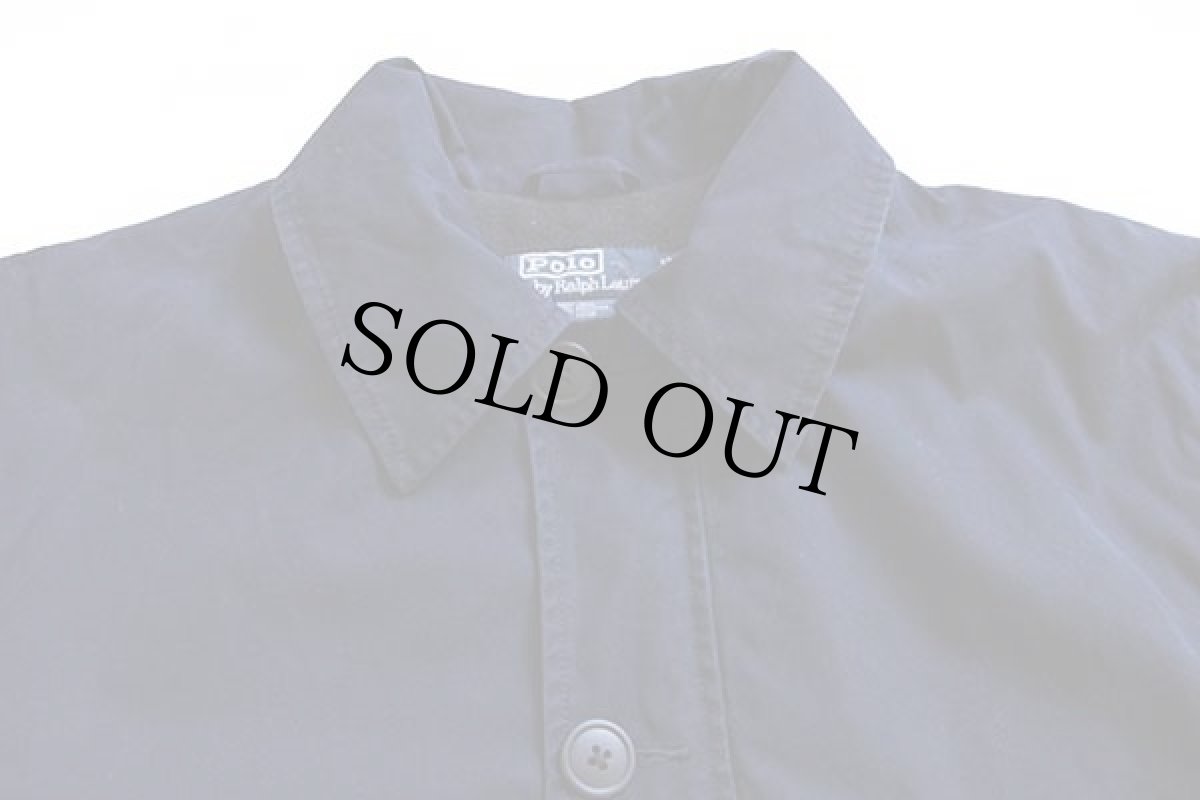 画像3: 90s ポロ ラルフローレン キルティングライナー コットン フィールドコート 紺 M★ジャケット (3)