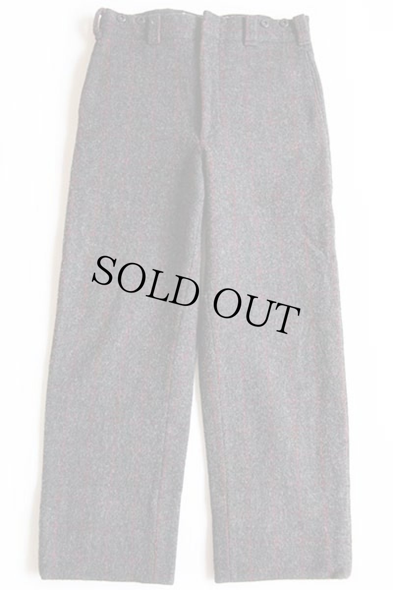 画像2: 80s USA製 Woolrichウールリッチ チェック ウールパンツ チャコールグレー w34 (2)