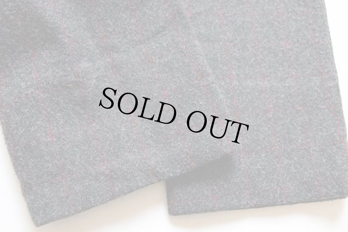 画像7: 80s USA製 Woolrichウールリッチ チェック ウールパンツ チャコールグレー w34 (7)