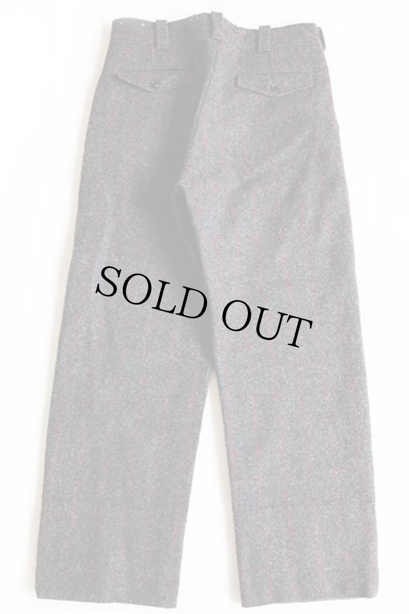 画像3: 80s USA製 Woolrichウールリッチ チェック ウールパンツ チャコールグレー w34 (3)