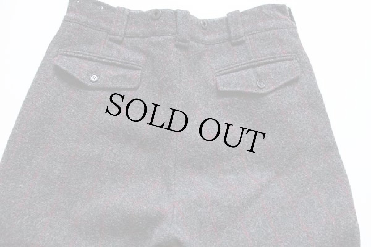 画像5: 80s USA製 Woolrichウールリッチ チェック ウールパンツ チャコールグレー w34 (5)