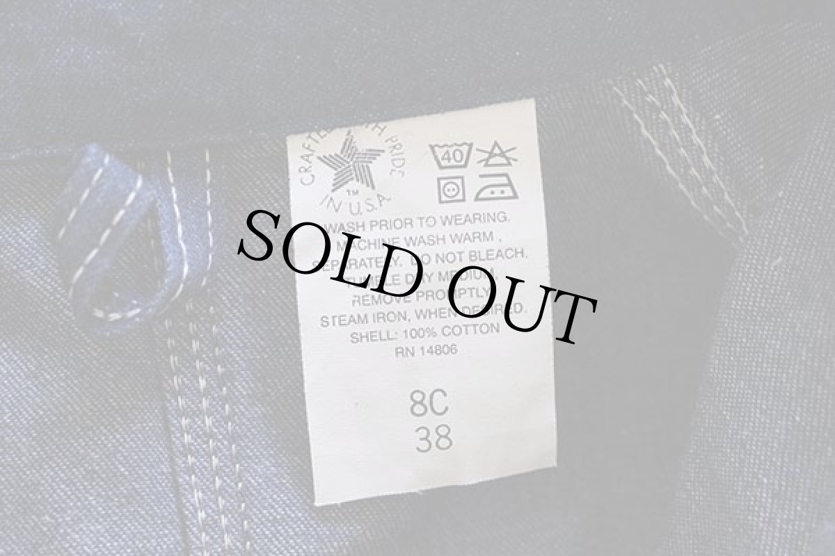 画像4: 80s USA製 carharttカーハート デニム チョアコート カバーオール 38 (4)