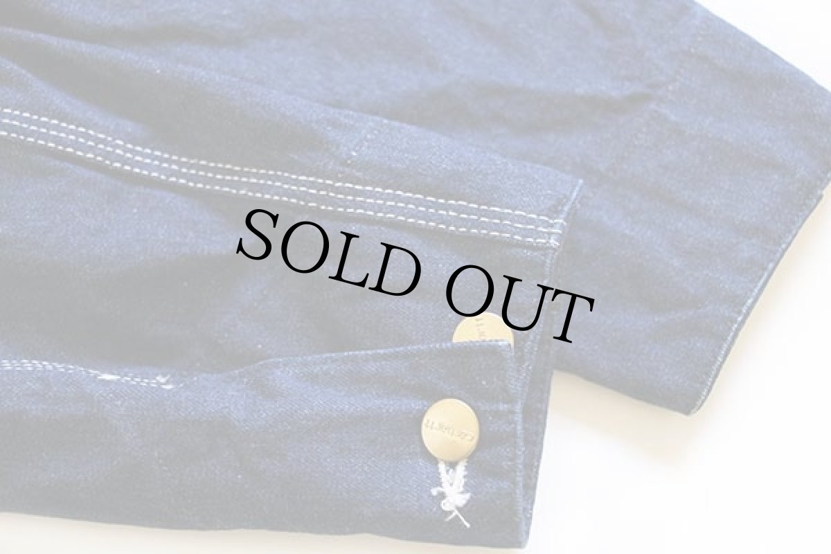 画像5: 80s USA製 carharttカーハート デニム チョアコート カバーオール 38 (5)