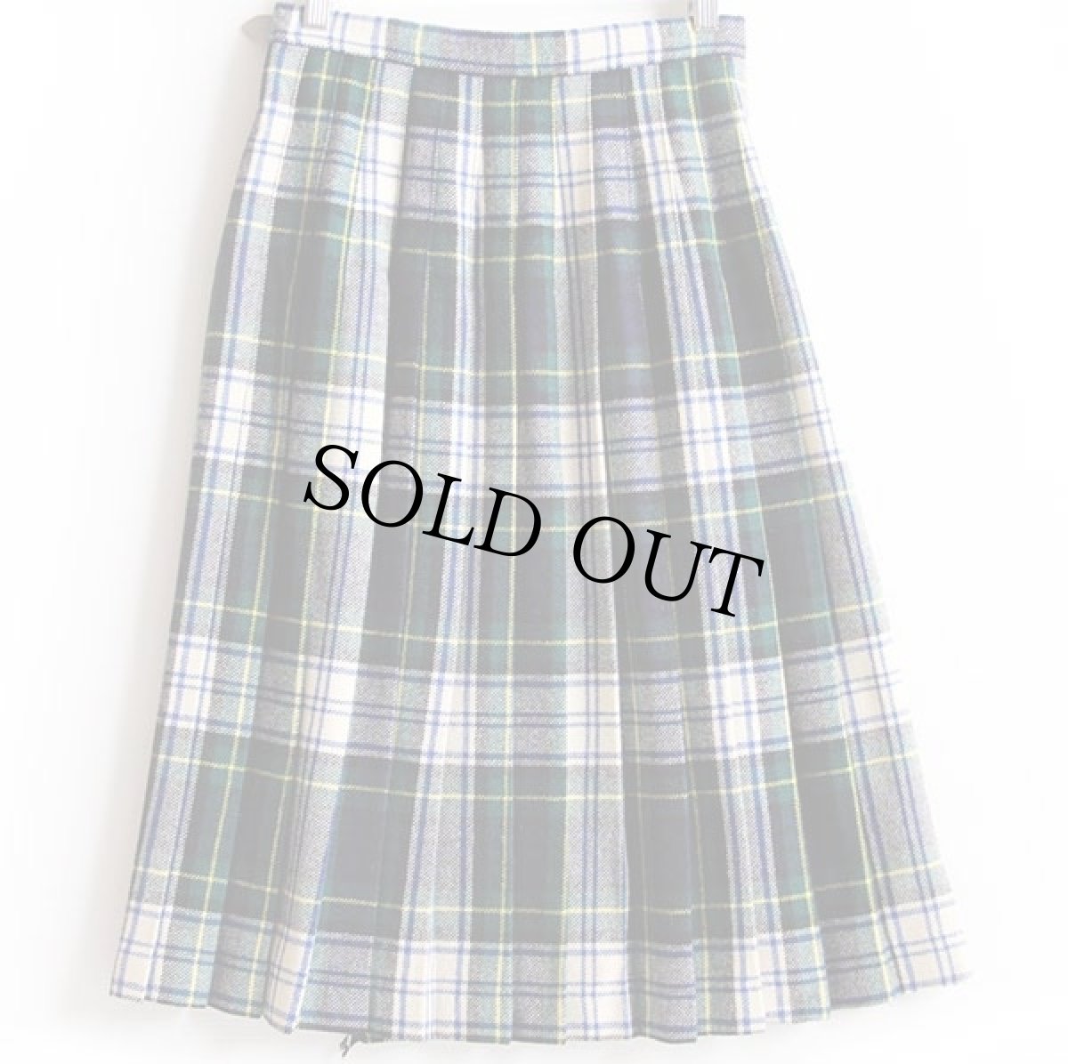 画像2: 英国製 St Michael タータンチェック ウール キルトスカート 10 (2)