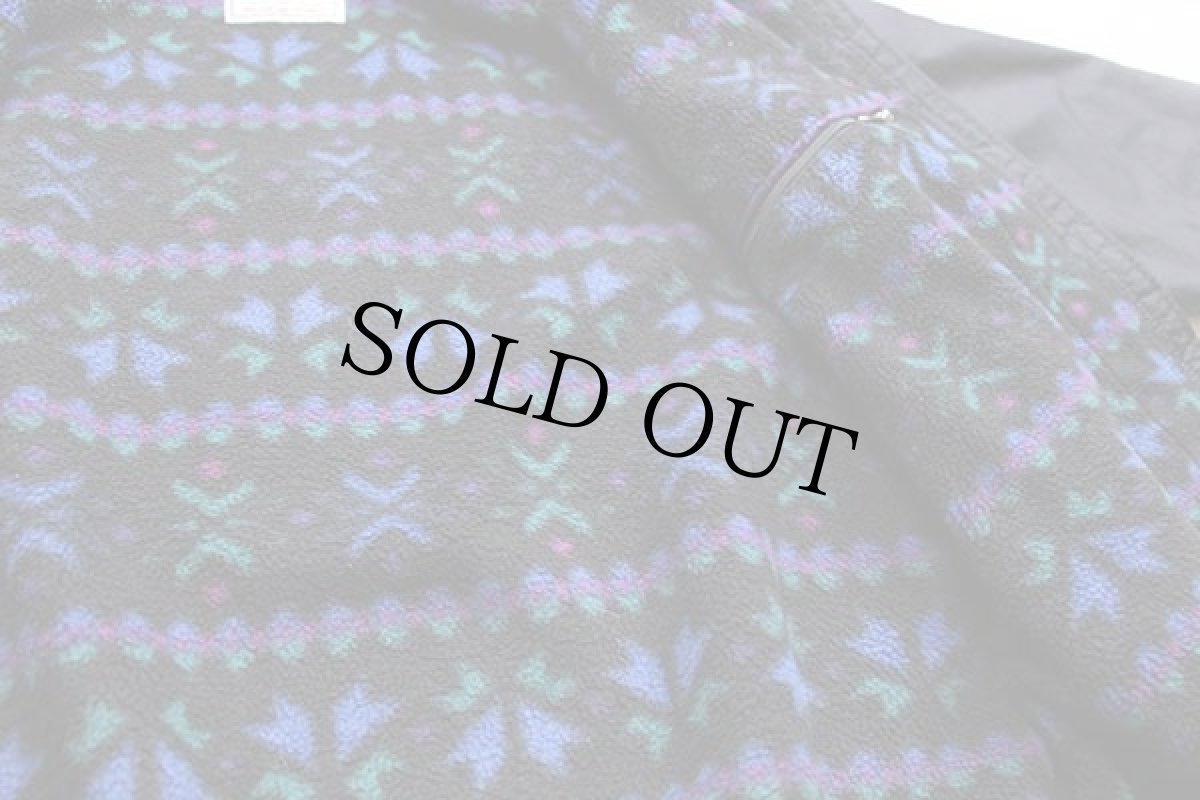 画像5: 90s L.L.Bean ウォームアップ フリースライナー ナイロンジャケット 黒 (5)