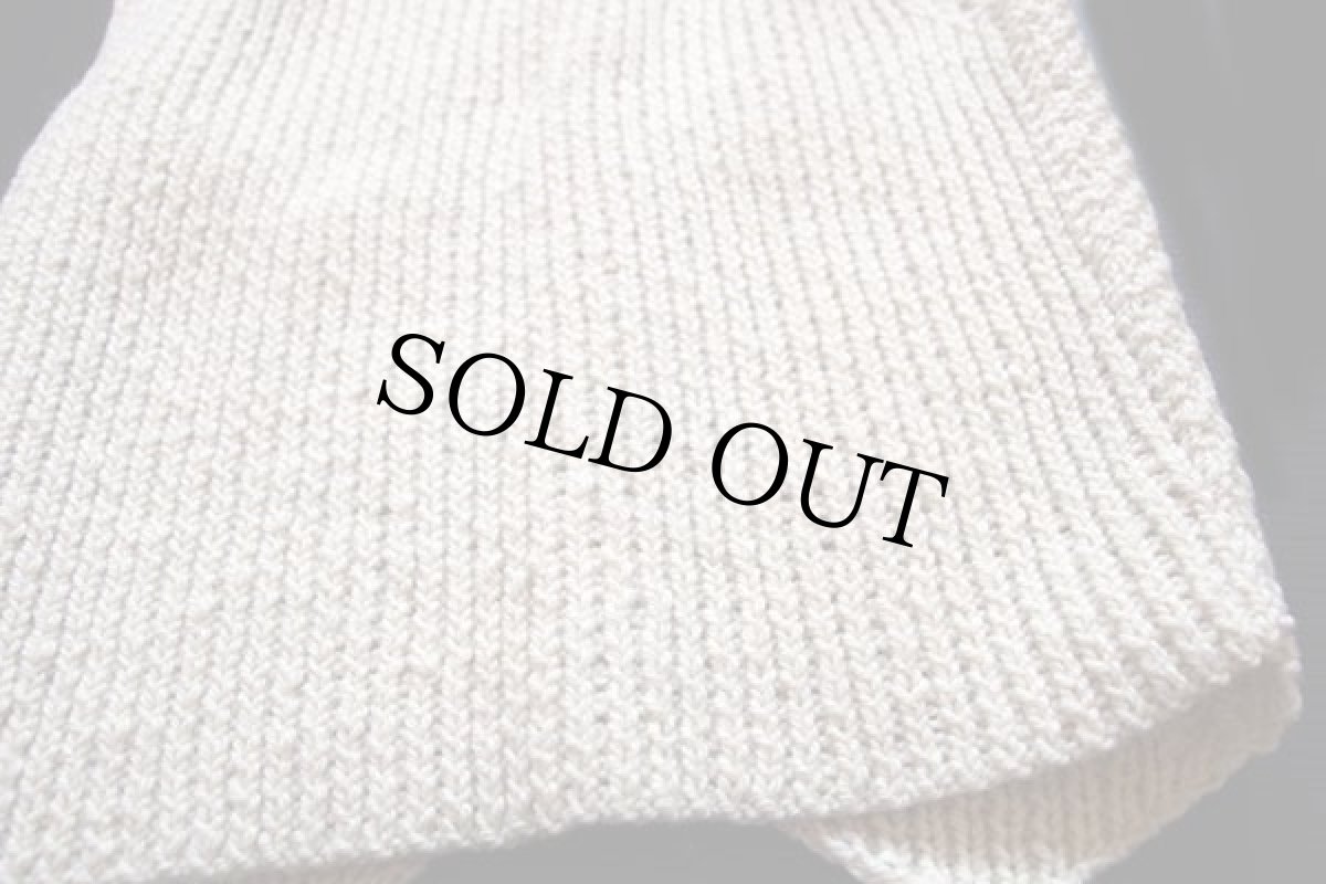 画像5: アイルランド製 ケーブル編み ウール ハンドニット ベスト カーディガン ナチュラル★フィッシャーマン (5)