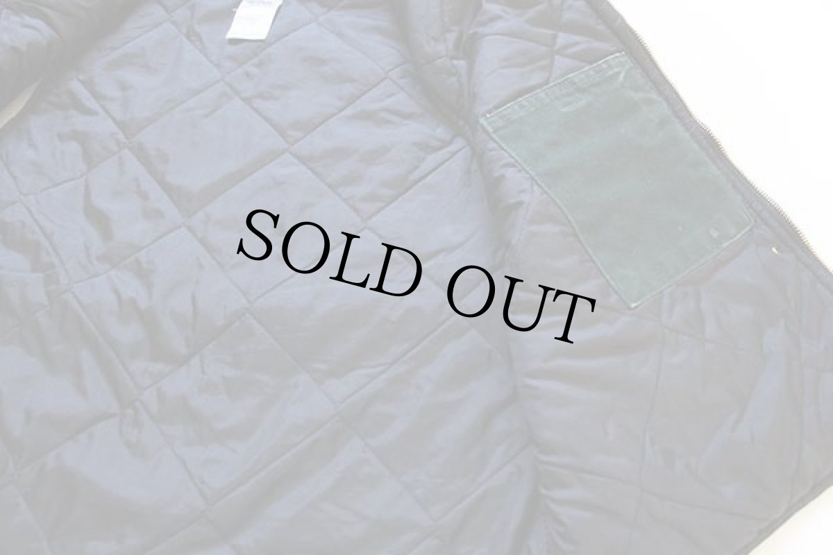 画像5: 00s USA製 carharttカーハート キルティングライナー ダックベスト ボロ 深緑 L (5)