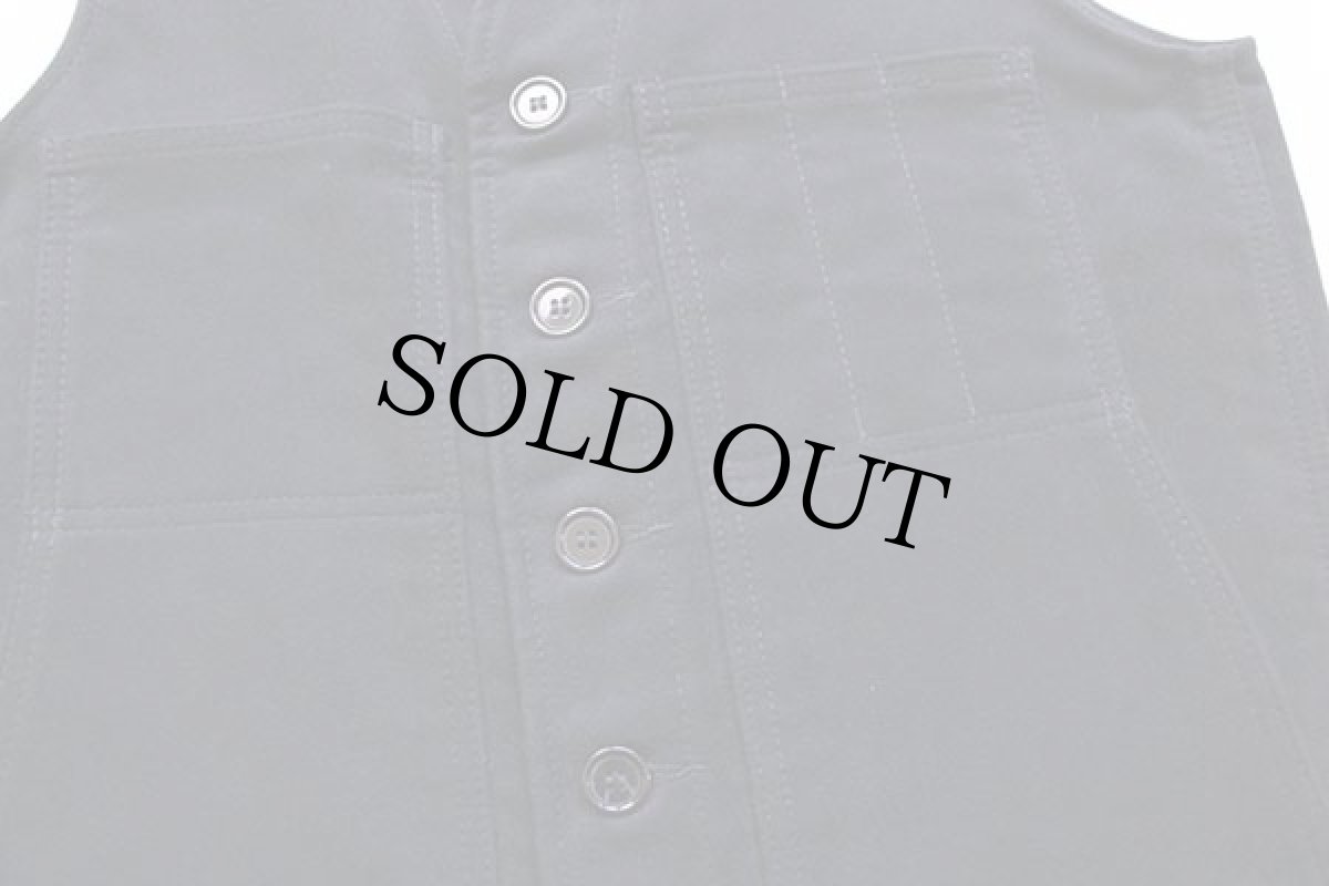 画像4: USA製 FILSONフィルソン マッキーノ コットン モールスキンベスト 黒 36 (4)