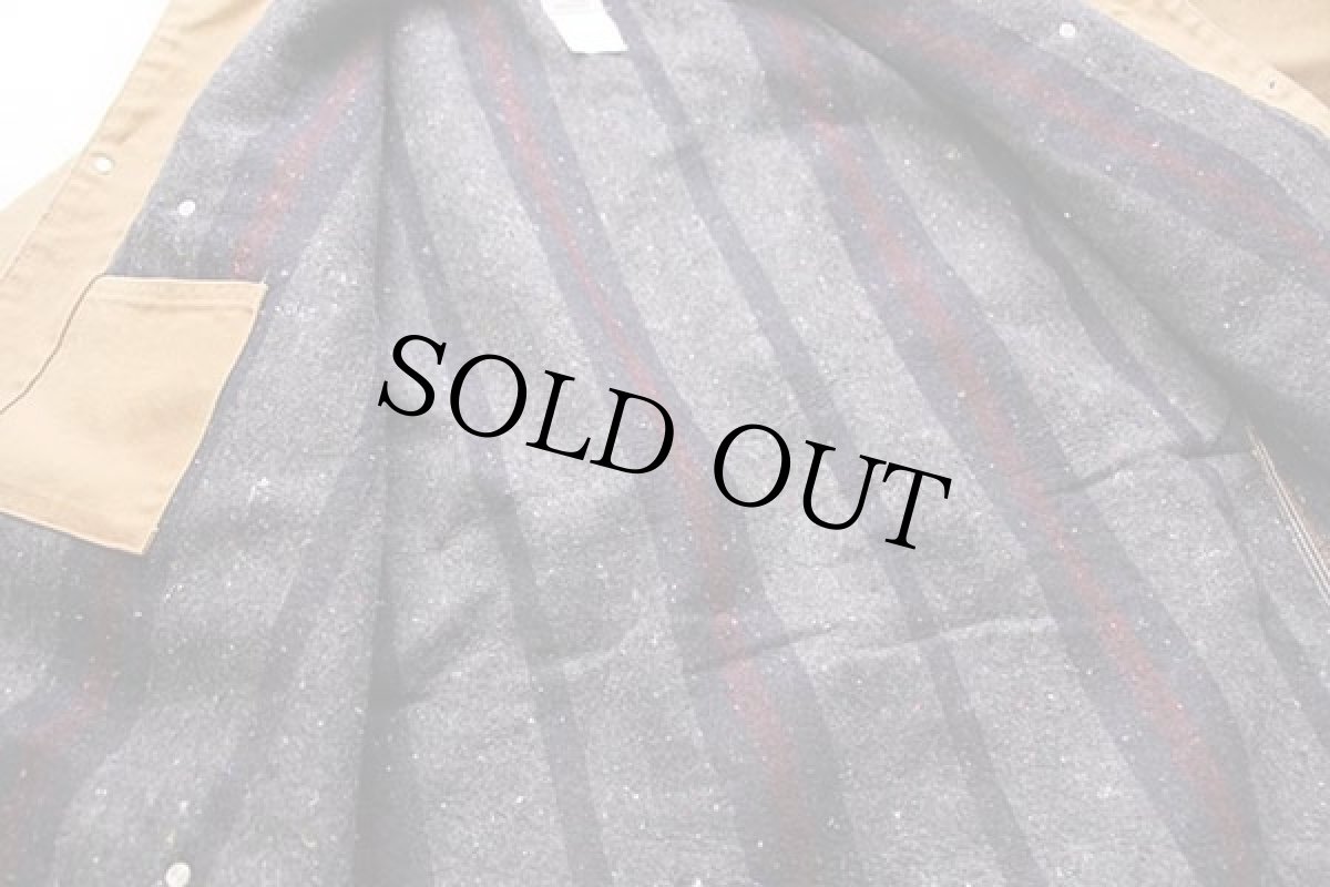 画像5: 90s carharttカーハート ブランケットライナー ダック地 チョアコート カバーオール 茶 (5)