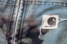 画像6: 00s メキシコ製 carharttカーハート キルティングライナー ブリーチ加工 ダック地 アクティブジャケット パーカー L (6)