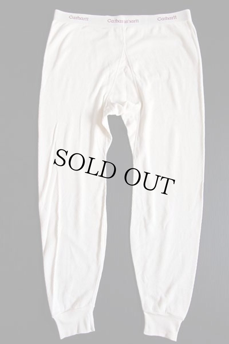 画像3: 00s USA製 carharttカーハート コットン サーマルパンツ ナチュラル 2XL-R (3)