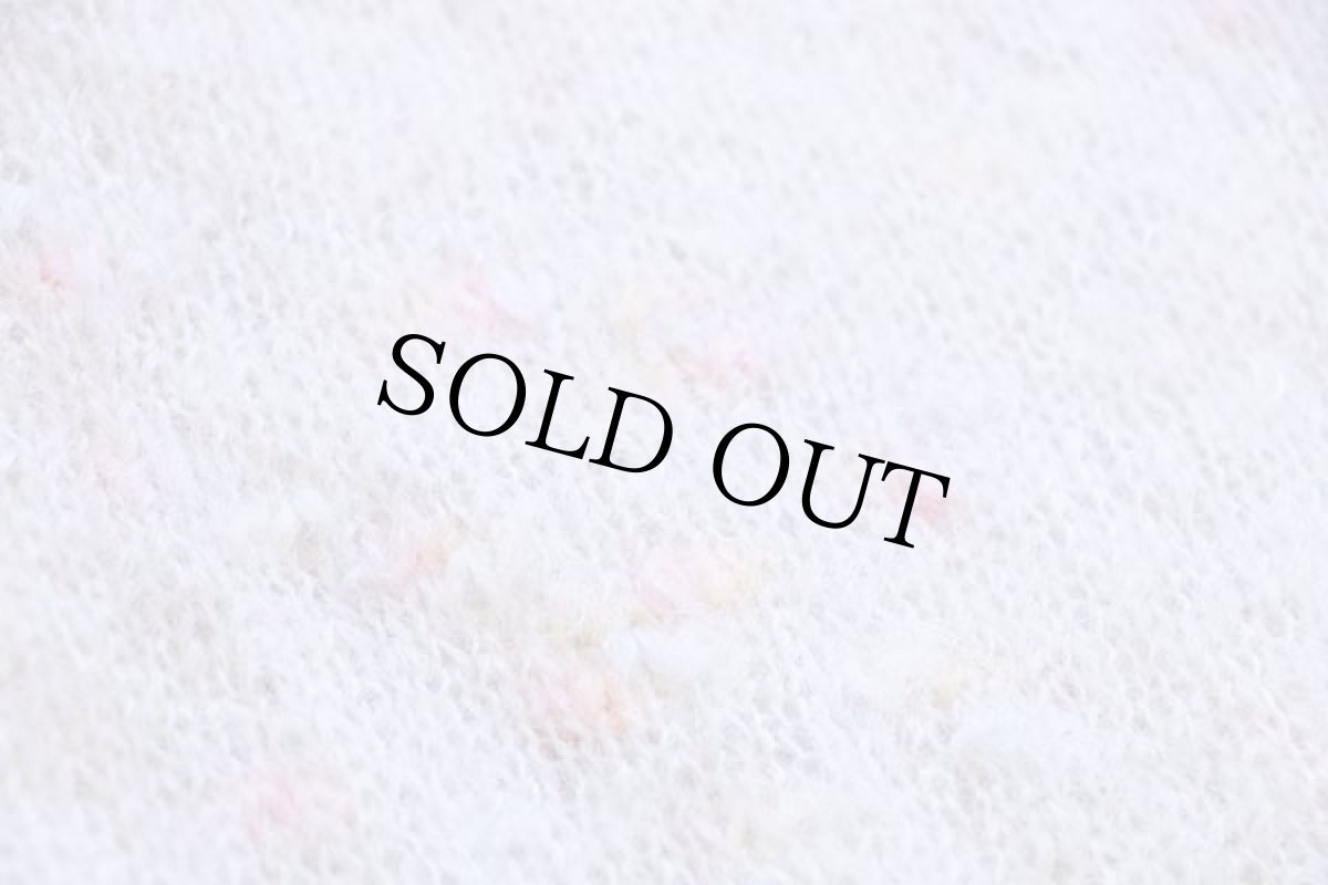 画像5: ビンテージ ネップ入り モヘヤ ハンドニット カーディガン ナチュラル (5)