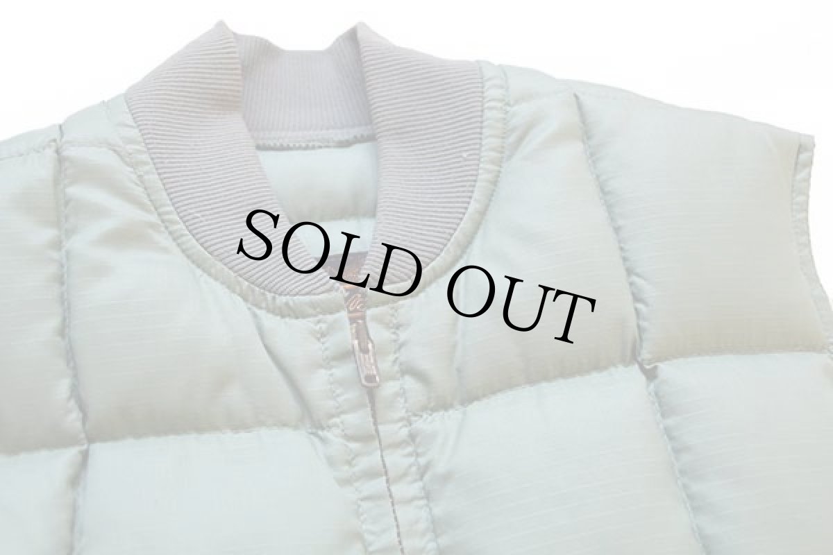 画像3: 70s EddieBauerエディーバウアー ナイロン インナー ダウンベスト 薄緑 (3)