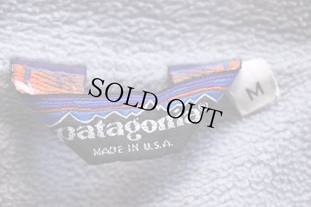 画像4: 80s USA製 patagoniaパタゴニア フリースライナー ナイロンジャケット 紺×グレー M★シェルドシンチラ (4)