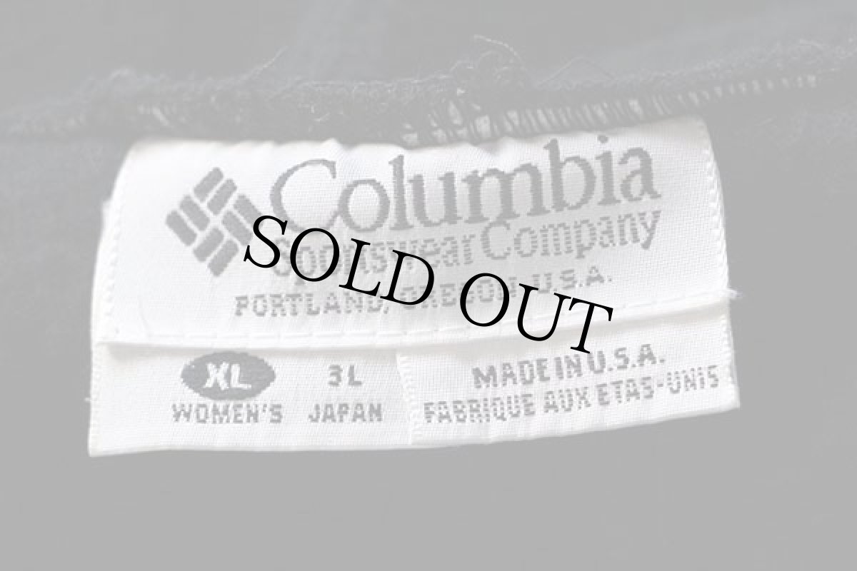 画像6: 90s USA製 Columbiaコロンビア フリースパンツ 黒 W-XL (6)