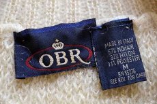 画像4: 80s イタリア製 OBR モックネック ゴールドラメ モヘヤ ニット セーター ナチュラル M (4)