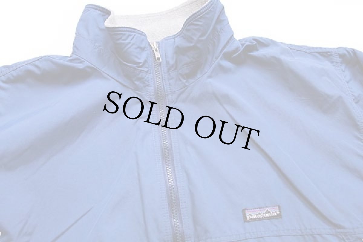 画像3: 90s USA製 patagoniaパタゴニア フリースライナー ナイロンジャケット 紺 L★シェルドシンチラ (3)