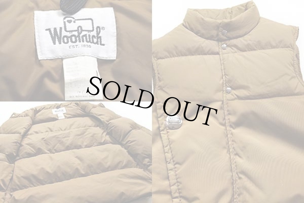 画像3: 70s Woolrichウールリッチ ナイロン ダウンベスト 茶 M (3)