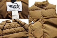 画像3: 70s Woolrichウールリッチ ナイロン ダウンベスト 茶 M (3)