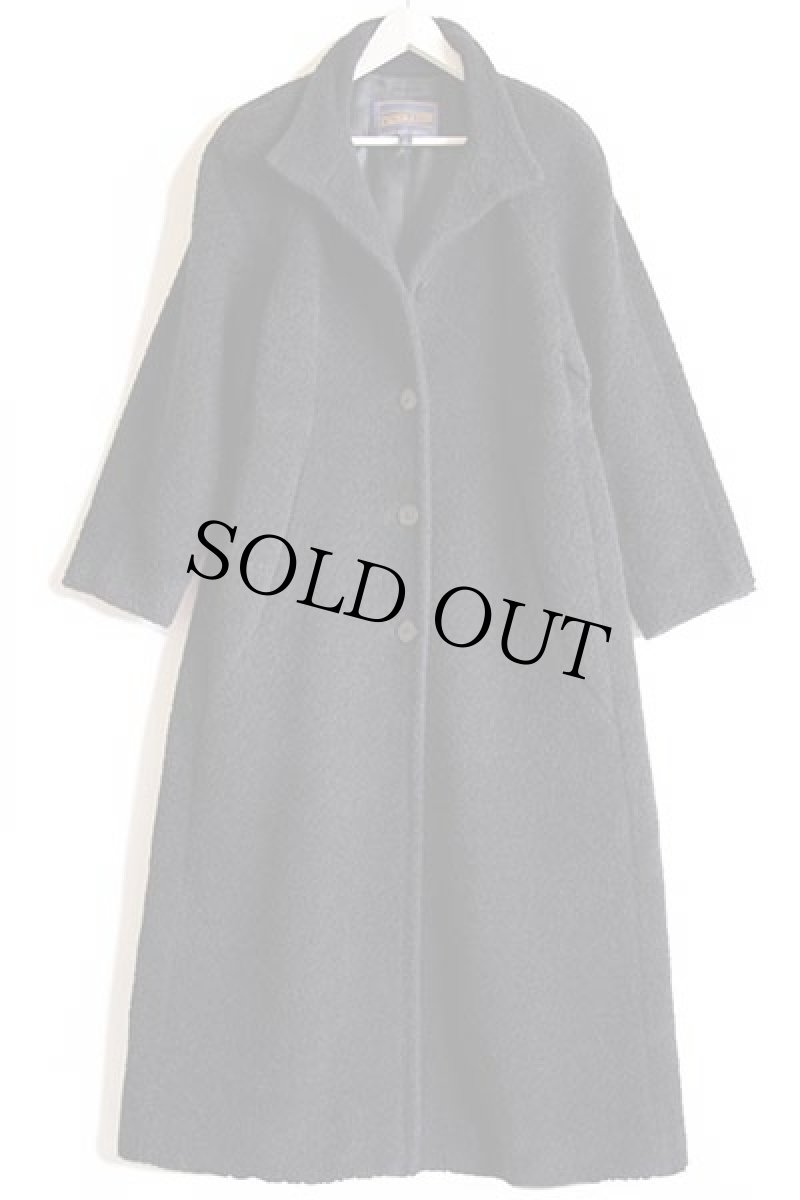 画像2: ペルー製 PENDLETONペンドルトン ロング ウール×スリ アルパカ パイル コート 黒 6 (2)