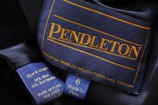 画像5: ペルー製 PENDLETONペンドルトン ロング ウール×スリ アルパカ パイル コート 黒 6 (5)