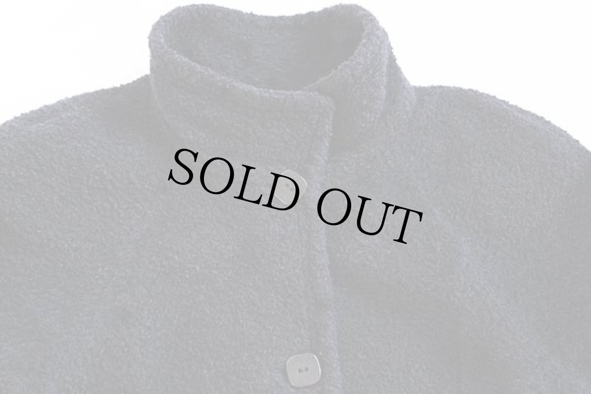 画像4: ペルー製 PENDLETONペンドルトン ロング ウール×スリ アルパカ パイル コート 黒 6 (4)