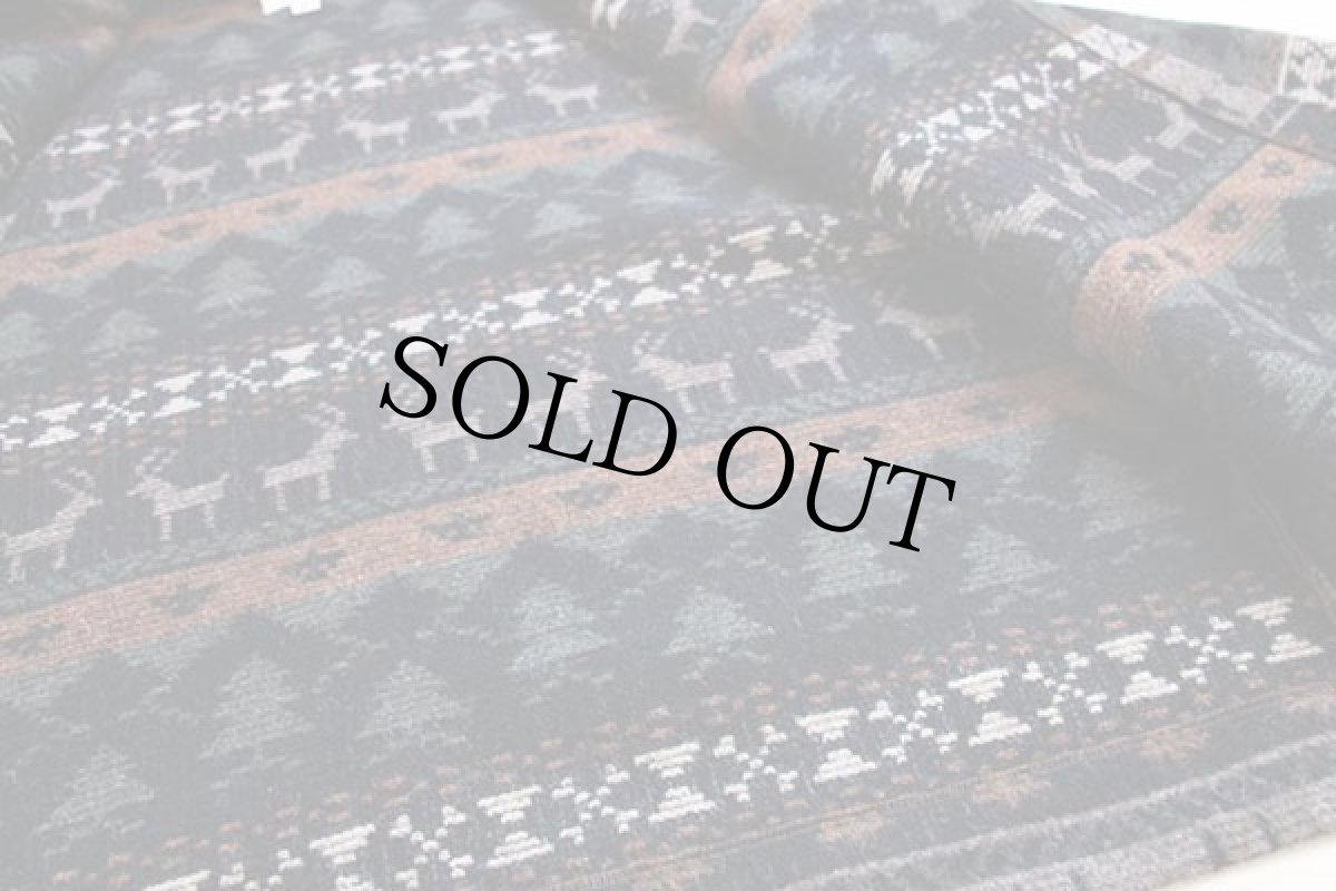 画像6: USA製 P.L.Greene's ネイティブ柄 コンチョボタン ウール ブランケットコート XL (6)