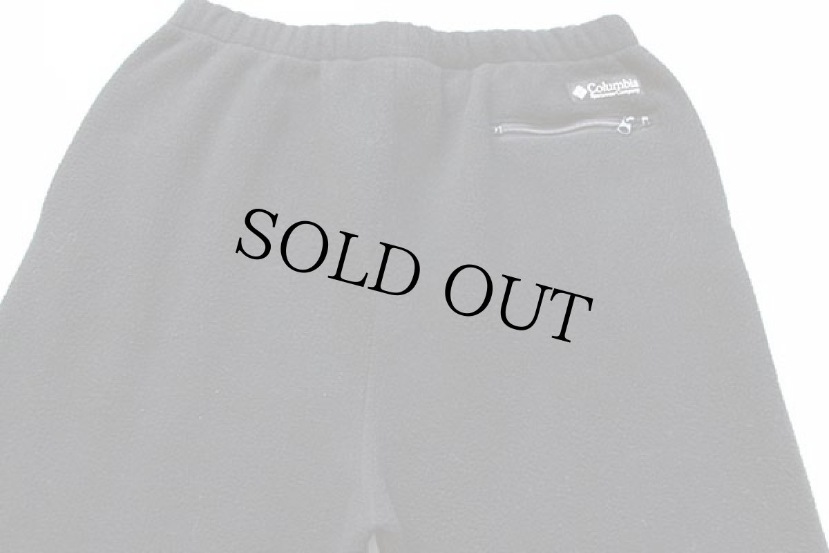 画像5: 90s USA製 Columbiaコロンビア フリースパンツ 黒 W-XL (5)