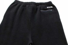 画像5: 90s USA製 Columbiaコロンビア フリースパンツ 黒 W-XL (5)