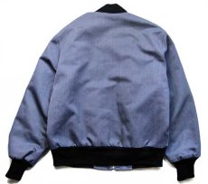 画像2: 80s USA製 TROPHY JACKETS U.S.ARMY JROTC SJMAパッチ付き キルティングライナー カデットジャケット ブルーグレー 36 (2)